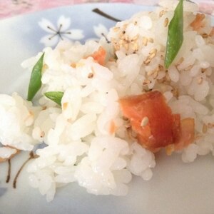 塩鮭と大葉の簡単混ぜ寿司✿